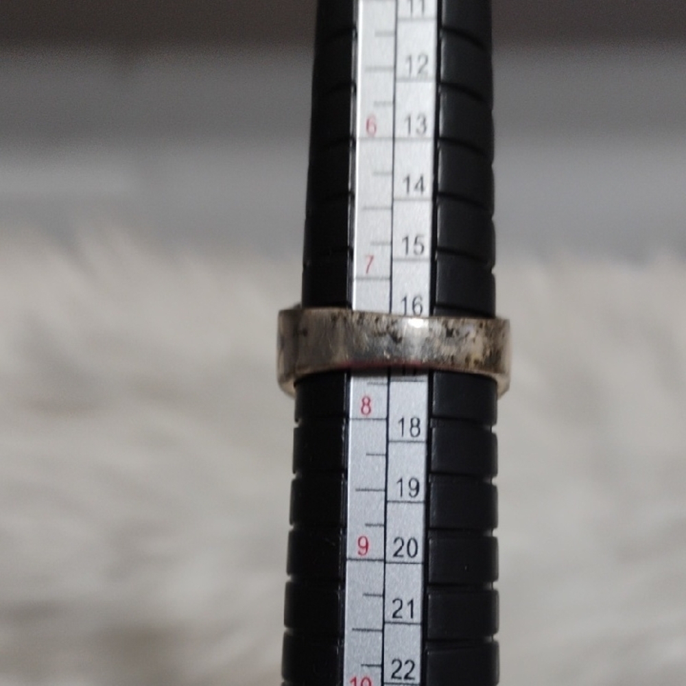 SALE! Vtg Native American Navajo Sterling Silver Inlay Of Lapis Lazuli Ring - Picture 6 of 10